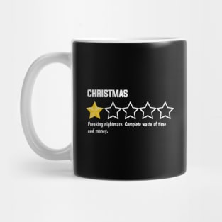 Christmas, one star, freaking nightmare. complete waste of time and money Mug